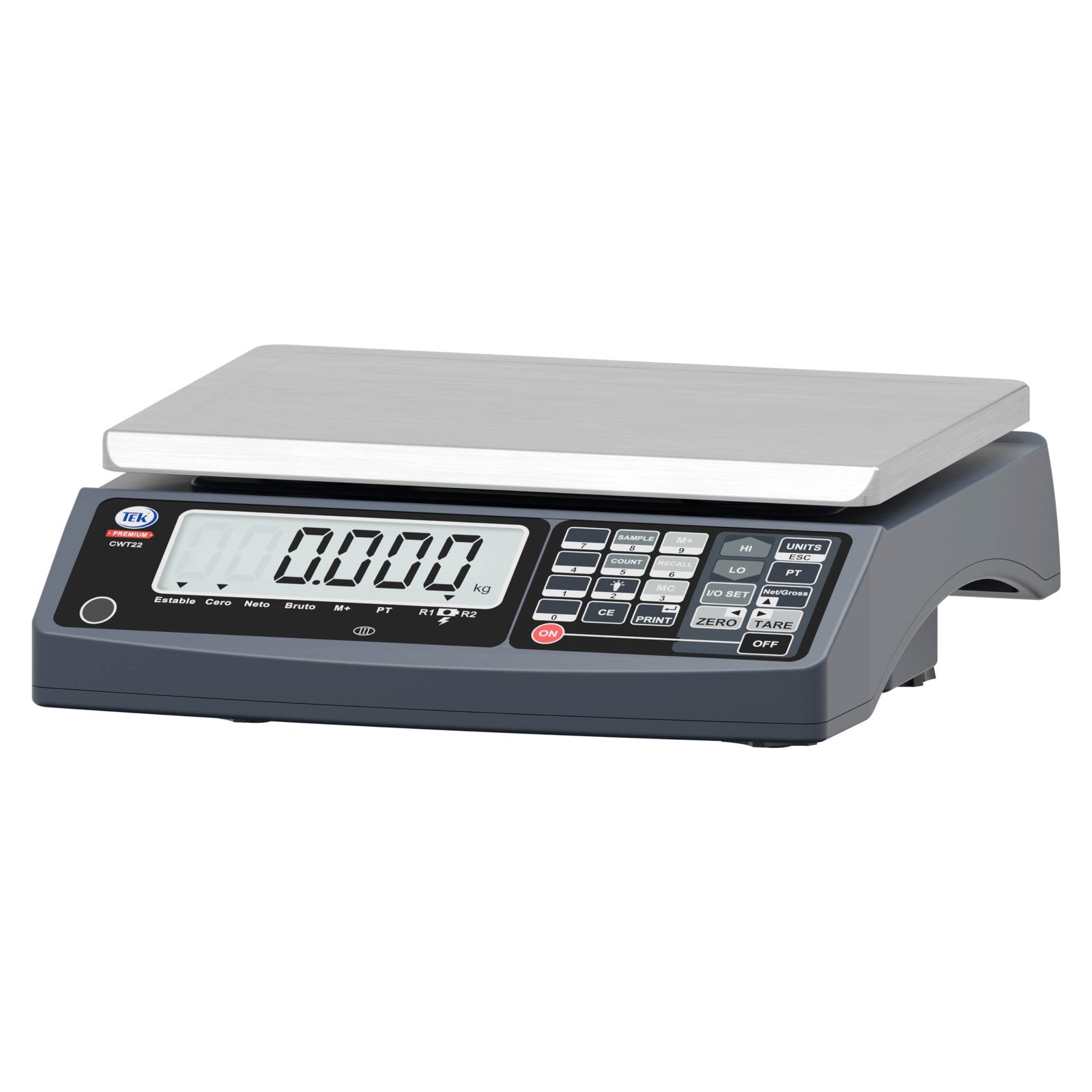 BALANZA DIGITAL SOLO PESO CERTIFICADA OIML CWT22 SISTEMA POS